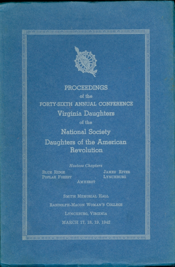 Image for Proceedings of the Forty-Sixth Annual Conference Virginia Daughters of the National Society Daughters of the American Revoluion