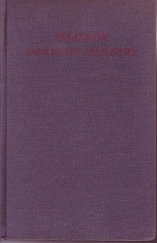 Image for Essays on Domestic Industry