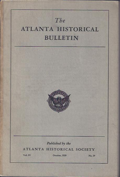Image for The Atlanta Historical Bulletin, October, 1939