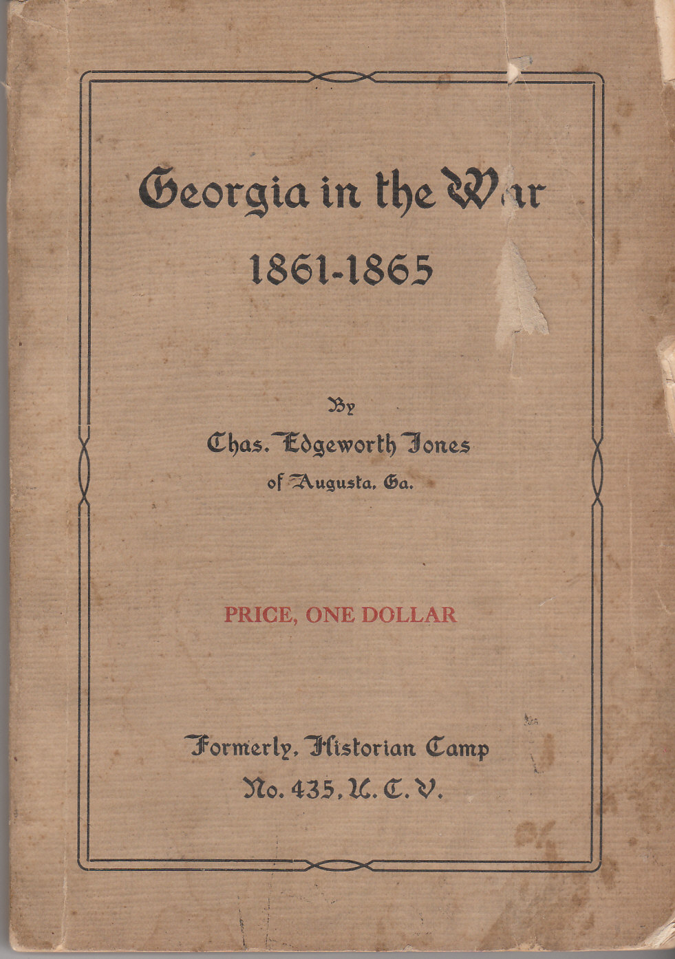 Image for Georgia in the War 1861 - 1865
