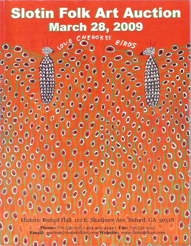 Image for Slotin Folk Art Auction Catalog, March 29, 2009
