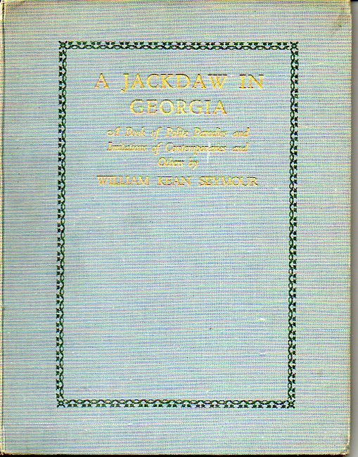 Image for A Jackdaw in Georgia A Book of Polite Parodies and Imitations of Contemporaries and Others