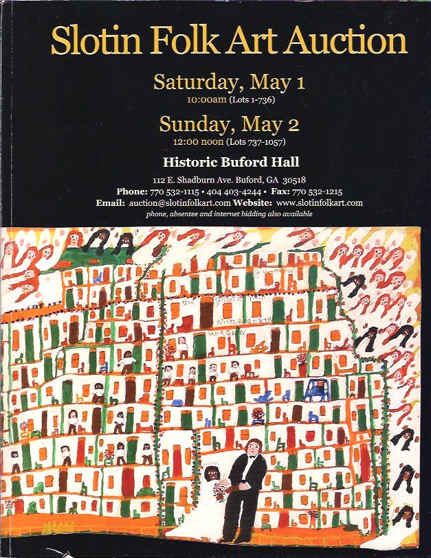 Image for Slotin Folk Art Auction Catalog, May 1-2, 2010