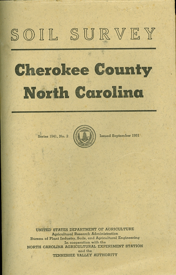 Image for Soil Survey Cherokee County, North Carolina