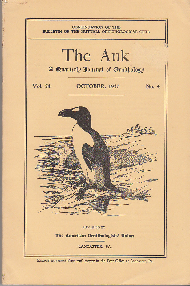 Image for The Auk A Quarterly Journal of Ornithology