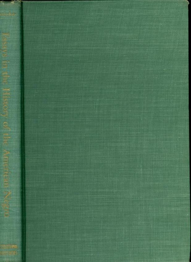 Image for Essays in the History of the American Negro