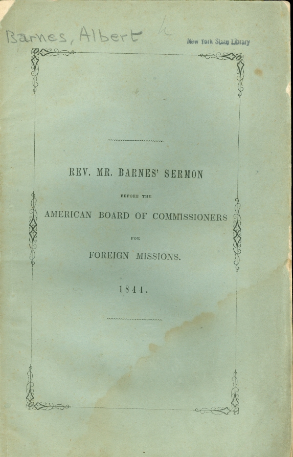 Image for A Sermon Preached in Worcester, Mass. , Sept. , 1844, before the American Board of Commissioners for Foreign Missions At Their Thirty-Fifth Annual Meeting