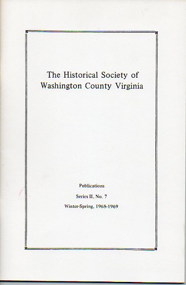 Image for The Historical Society of Washington County Virginia Publication