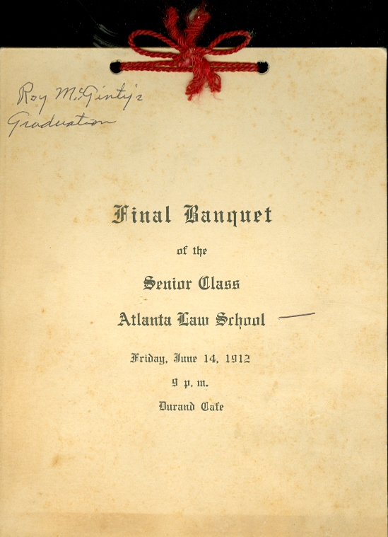 Image for Final Banquet of the Senior Class Atlanta Law School