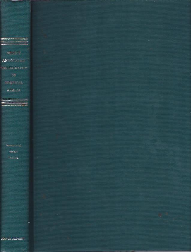 Image for Select Annotated Bibliography of Tropical Africa
