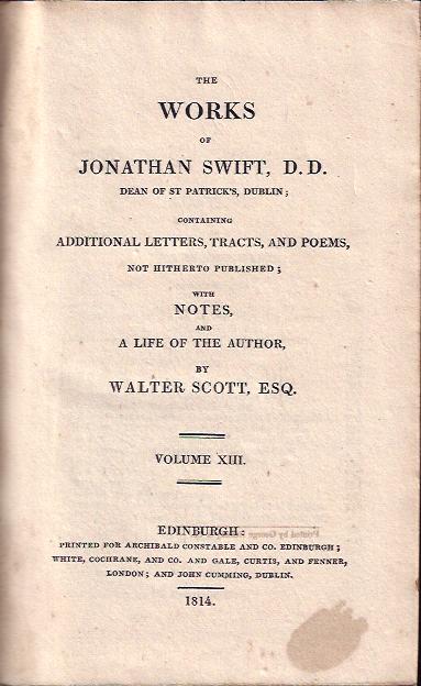 Image for The Works of Jonathan Swift, D. D.