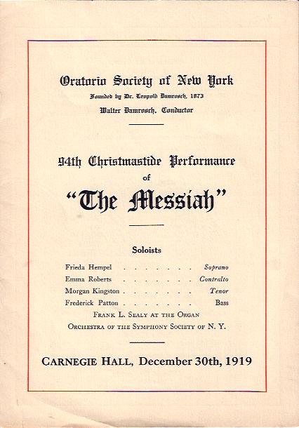 Image for The Messiah : 94th Christmastide Performance