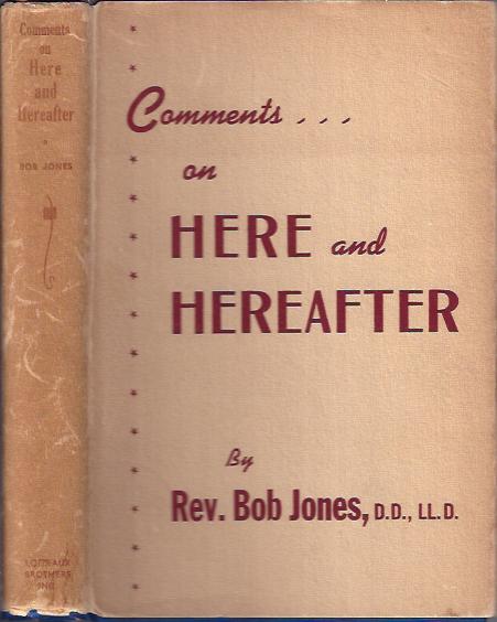 Image for Comments on Here and Hereafter