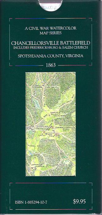 Image for Chancellorsville Battlefield Map Includes Fredericksburg & Salem Church, Spottsylvania County, Virginia 1863