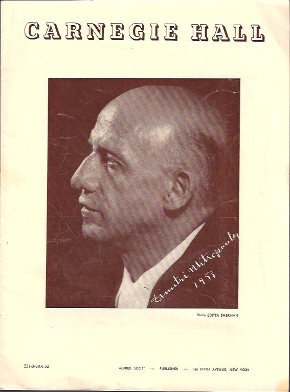 Image for Carnegie Hall Program