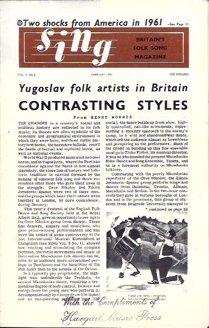 Image for Sing : Britain's Folk Song Magazine