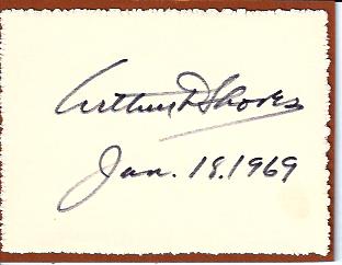 Image for Arthur Shores Autograph