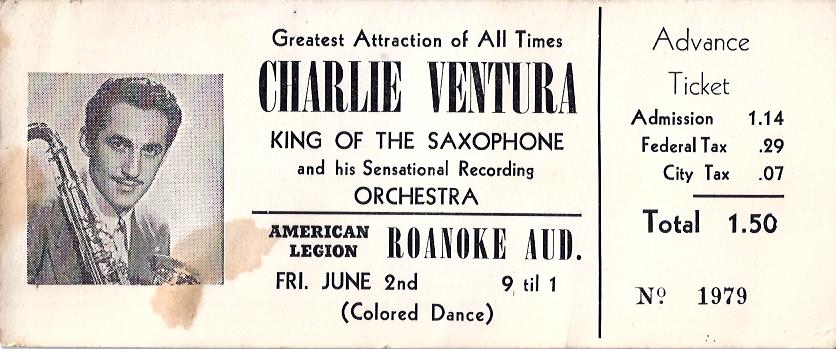 Image for Charlie Ventura and Orchestra Dance Ticket