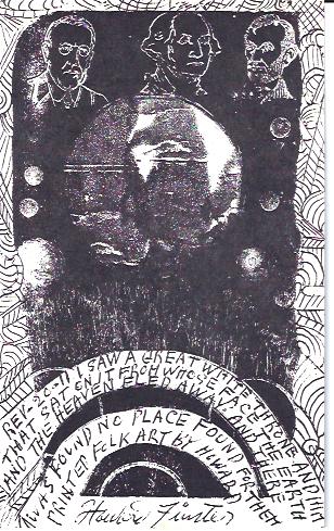 Image for Howard Finster Made Postcard :Rev - 20 - 11