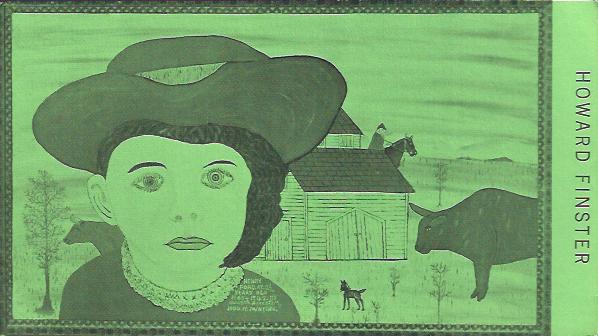 Image for Howard Finster Made Postcard : Henry Ford At 2 1/2