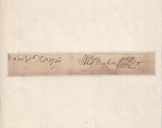 Image for Autograph of William De Brahm