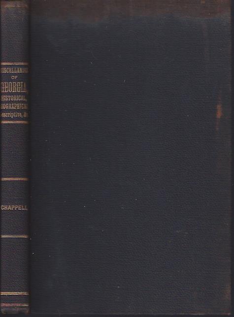 Image for Miscellanies of Georgia, Historical, Biographical, Descriptive, Etc.