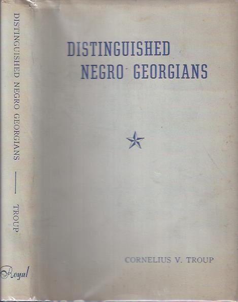 Image for Distinguished Negro Georgians