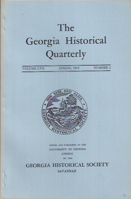 Image for The Georgia Historical Quarterly, Spring 1973