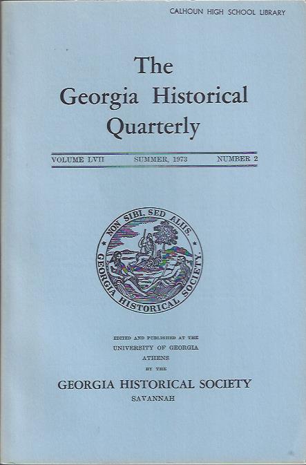 Image for The Georgia Historical Quarterly, Summer 973