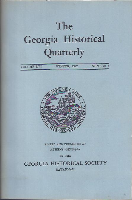 Image for The Georgia Historical Quarterly, Winter 1972