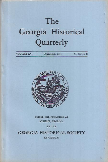 Image for The Georgia Historical Quarterly, Summer 1971