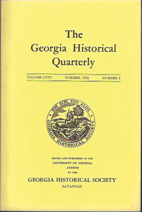 Image for The Georgia Historical Quarterly, Summer, 1974