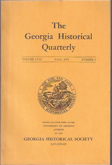 Image for The Georgia Historical Quarterly, Fall,1974