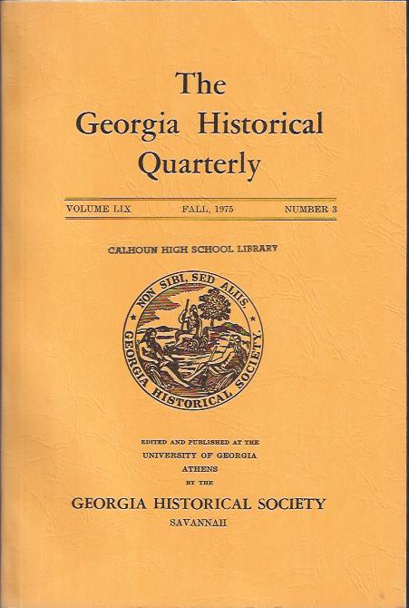 Image for The Georgia Historical Quarterly, Fall,1975