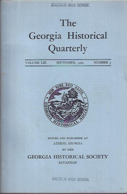 Image for The Georgia Historical Quarterly, September, 1969