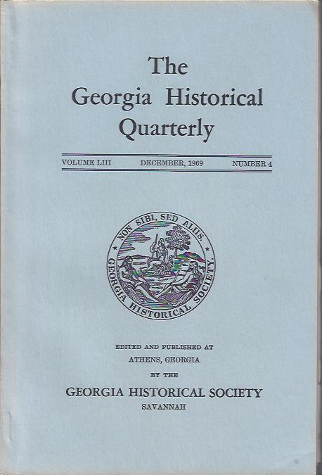 Image for The Georgia Historical Quarterly, December, 1969