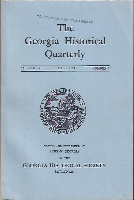 Image for The Georgia Historical Quarterly, Fall, 1971