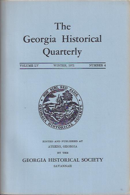 Image for The Georgia Historical Quarterly, Winter, 1971