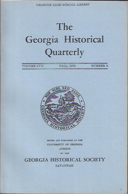 Image for The Georgia Historical Quarterly, Fall, 1973