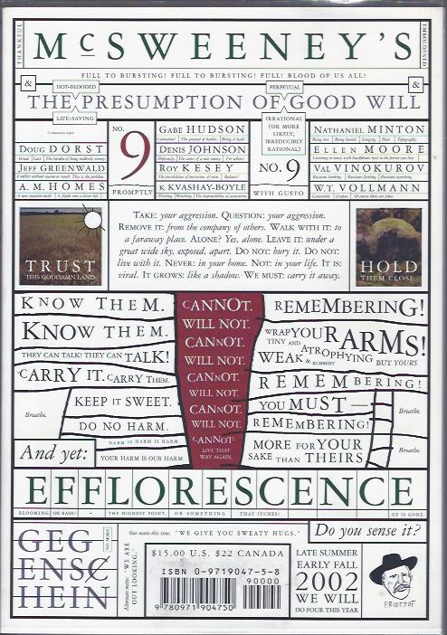 Image for Timothy McSweeney's The Presumption of Good Will