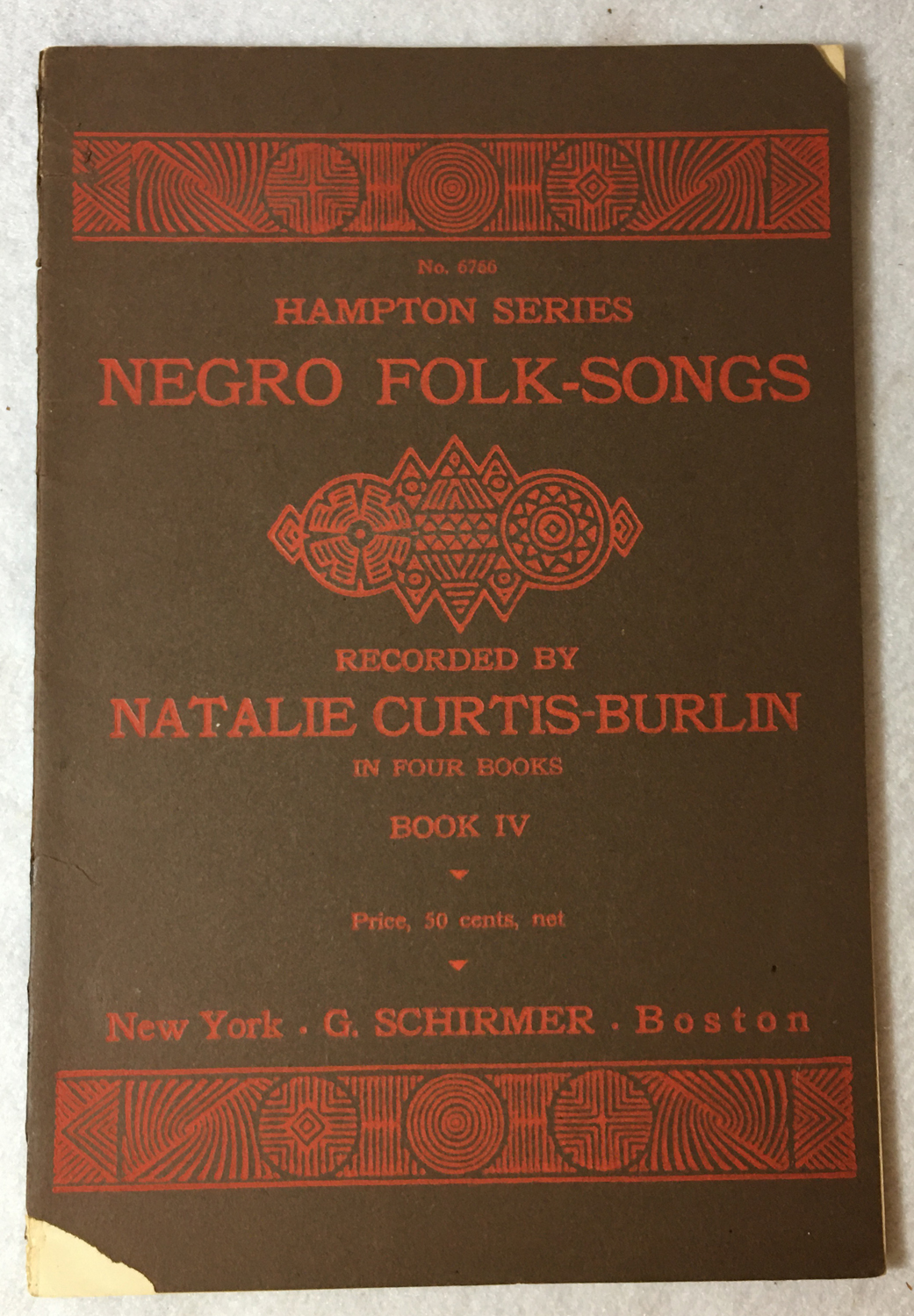 Image for Negro Folk Songs, Hampton Series, Book IV