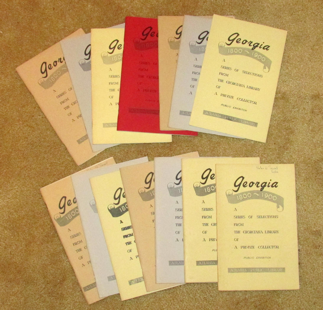 Image for Georgia, 1800-1900. a Series of Selections from the Georgiana Library of a Private Collector