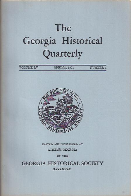Image for The Georgia Historical Quarterly Spring, 1971