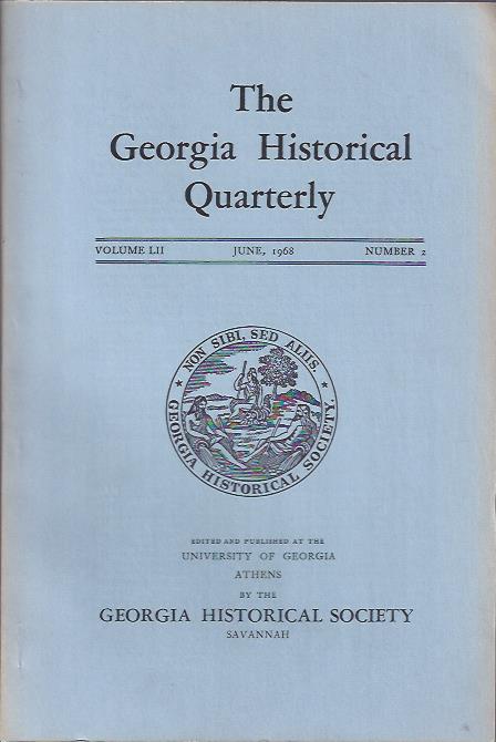 Image for The Georgia Historical Quarterly June, 1968