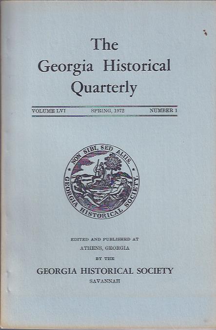 Image for The Georgia Historical Quarterly Spring, 1972