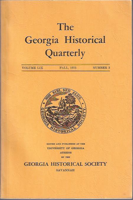 Image for The Georgia Historical Quarterly Fall, 1975