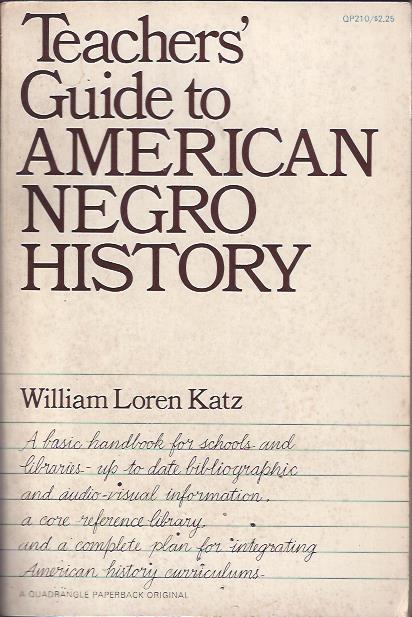 Image for Teachers' Guide to American Negro Histroy