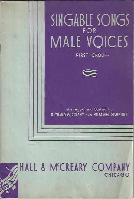 Image for Singable Songs for Male Voices, First Group