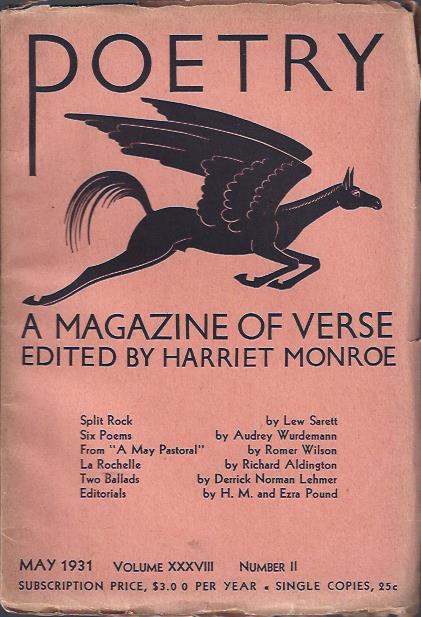 Image for Poetry, a Magazine of Verse May, 1931