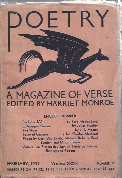 Image for Poetry, a Magazine of Verse February, 1932 : English Number